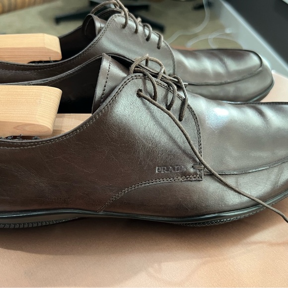 Prada derby authentic lace up men’s shoe size 8 - Picture 2 of 16